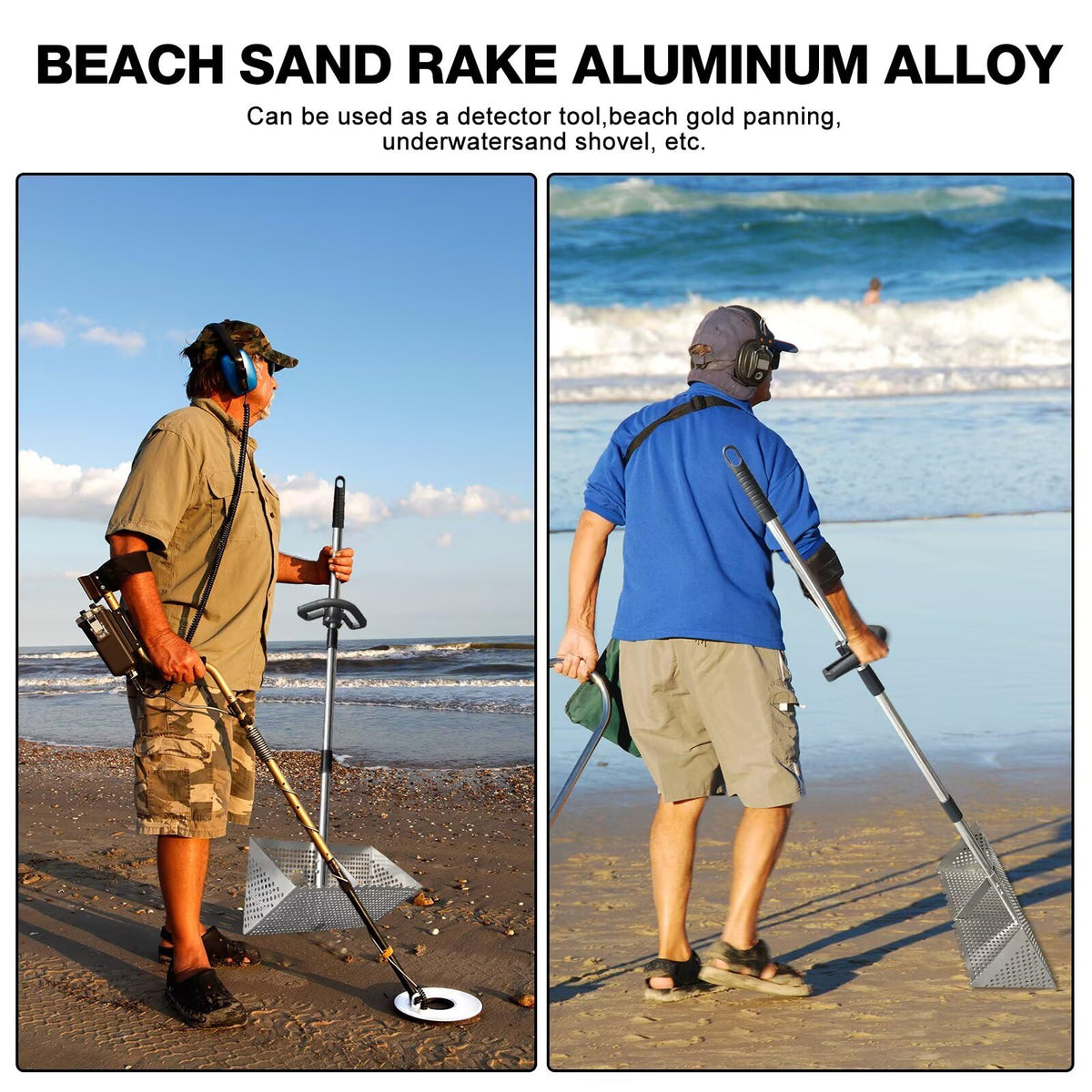 Vdsfand Sand Flea Rake ideal for beach metal detecting and sand scooping.