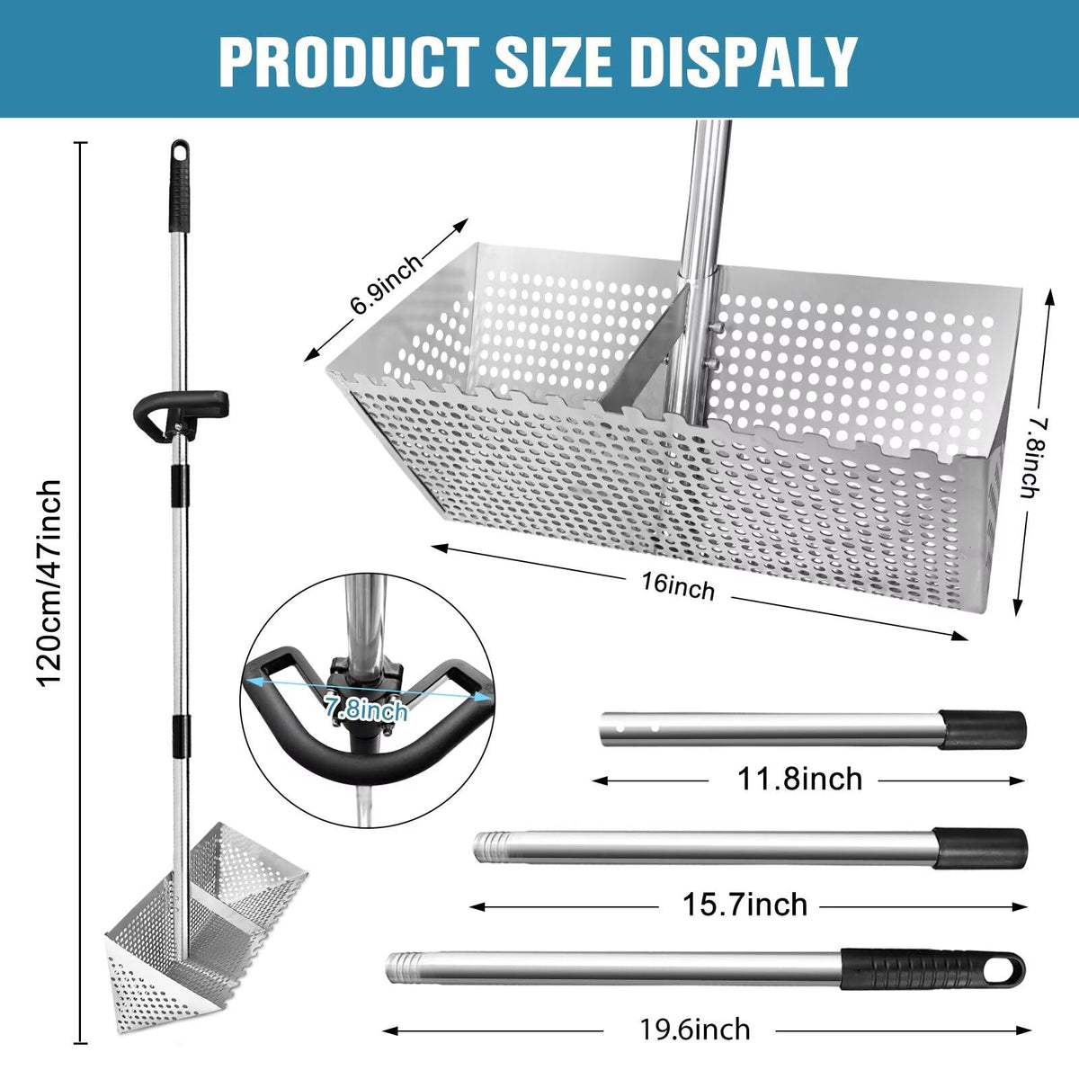 Vdsfand Sand Flea Rake durable stainless steel build