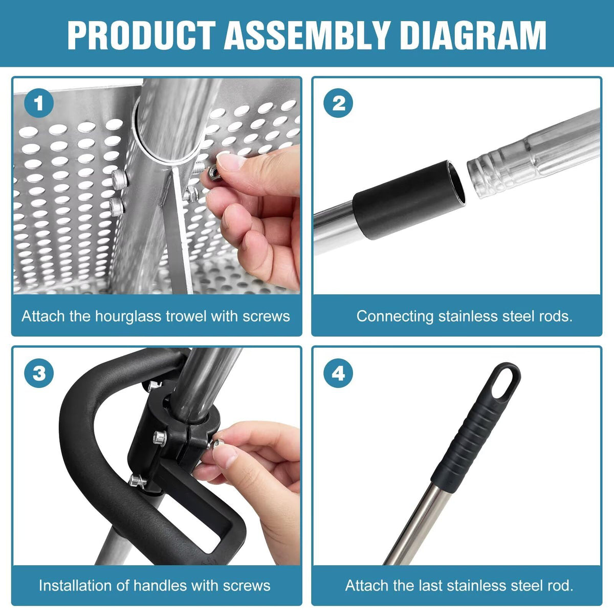 Vdsfand Sand Flea Rake multifunction tool for detecting and scooping