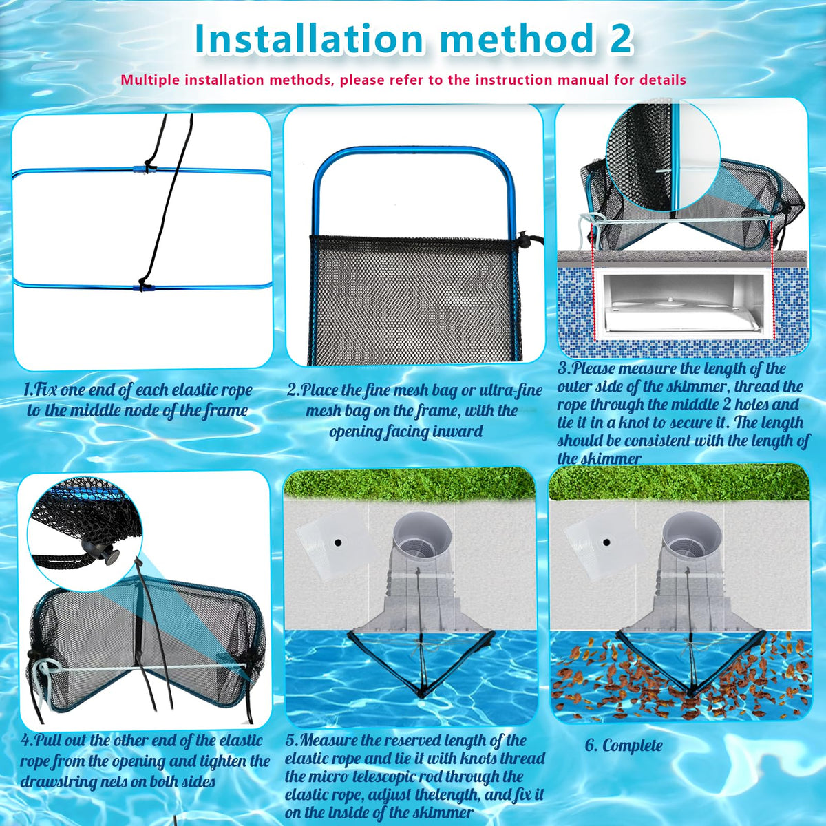 Vecacosic compatible with inground and above-ground pools with vinyl or fiberglass linings
