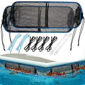 Vecacosic pool skimmer screen guard maintains water flow while blocking debris.