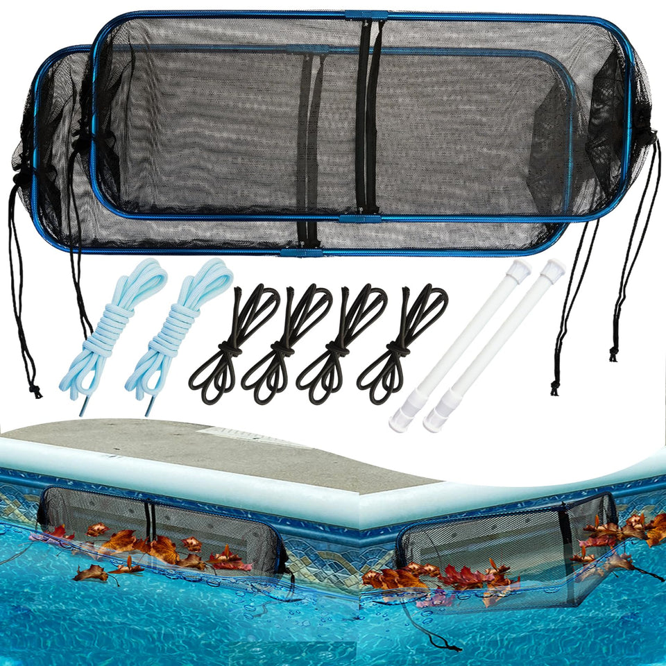Vecacosic pool skimmer screen guard maintains water flow while blocking debris.