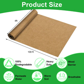 Vecacosic tear-resistant weed paper roll stands up to moisture and handling for long-lasting use