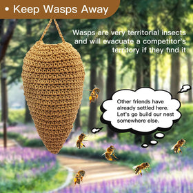 Vecacosic wasp nest decor outdoor porch for peaceful, pest-aware gatherings.