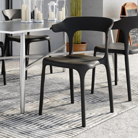 VECELO versatile dining chair suitable for homes cafes patios and offices