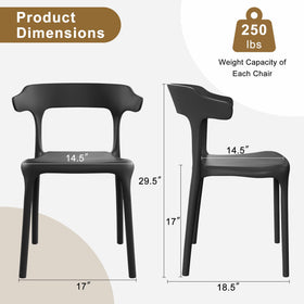 VECELO no assembly dining chairs ready to use straight from the box