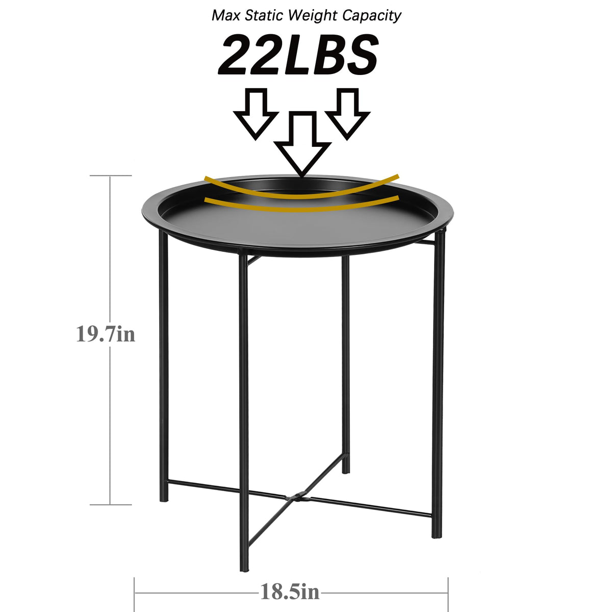 VECELO anti-slip rubber pads protect floors and reduce noise.