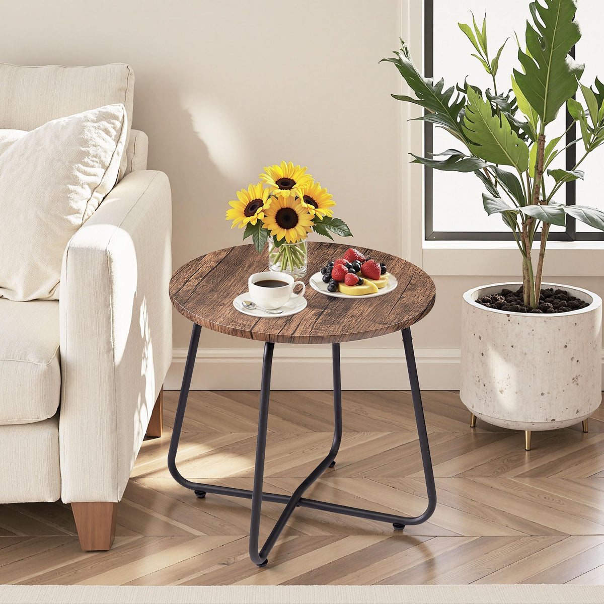 Vecelo durable X-shaped legs provide sturdy support for daily items