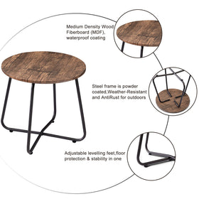 Vecelo compact 17.7-inch design fits small spaces and balconies