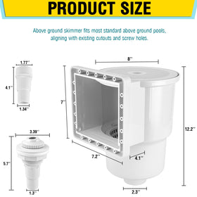 VECKYJL complete pool skimmer kit includes all parts for setup