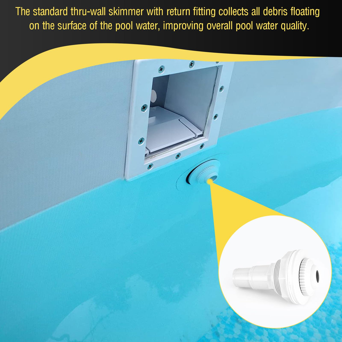 VECKYJL vacuum plate with hose adaptor boosts pool circulation