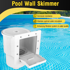 VECKYJL standard thru-wall skimmer installation aligns with pool wall