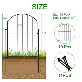 Veclory garden fence no-dig-install demonstrates quick setup with overlapping snap-circle panels