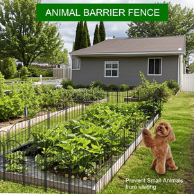 Veclory garden fence yard-border helps create clean lawn edges and plant separation