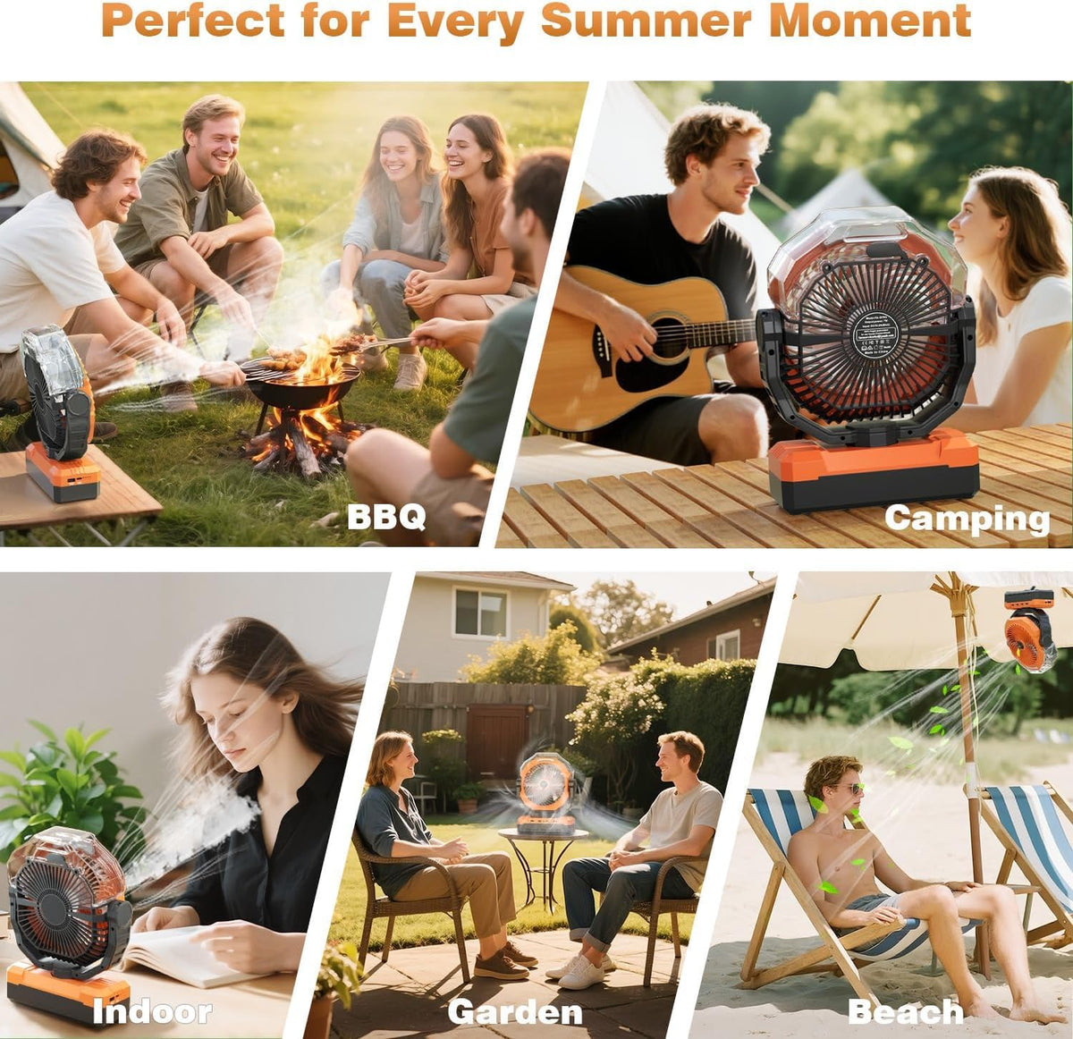 VEECAP misting fan remote control for convenient operation from distance.