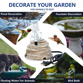 Veflauresi compact garden fountain fits small spaces without losing impact.