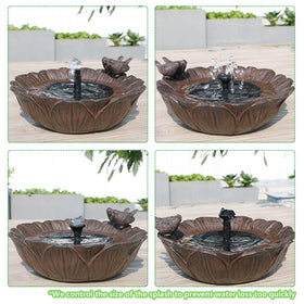 Veflauresi dimensions 10.63 by 9.45 by 4.33 inches provide ample bathing space for birds.