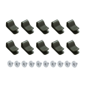 Vego clamp set 10-pack secures drip tubing for tidy irrigation setup