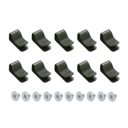 Vego clamp set 10-pack secures drip tubing for tidy irrigation setup