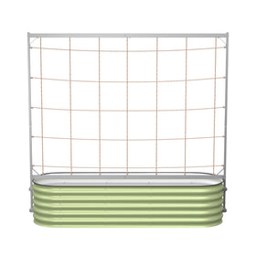 Vego Garden 6-5ft tomato trellis side view provides sturdy climbing support.