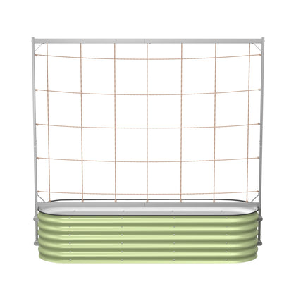 Vego Garden 6-5ft tomato trellis side view provides sturdy climbing support.