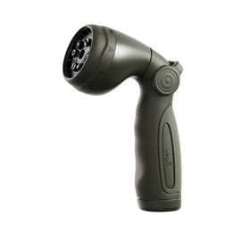 Vego garden hose nozzle with nine spray patterns for versatile watering tasks