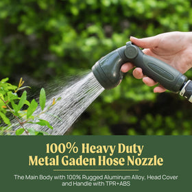 Vego nozzle demonstrates easy water flow control with the thumb control
