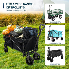 VEHIRIE extended-size cargo net expands to cover larger loads.