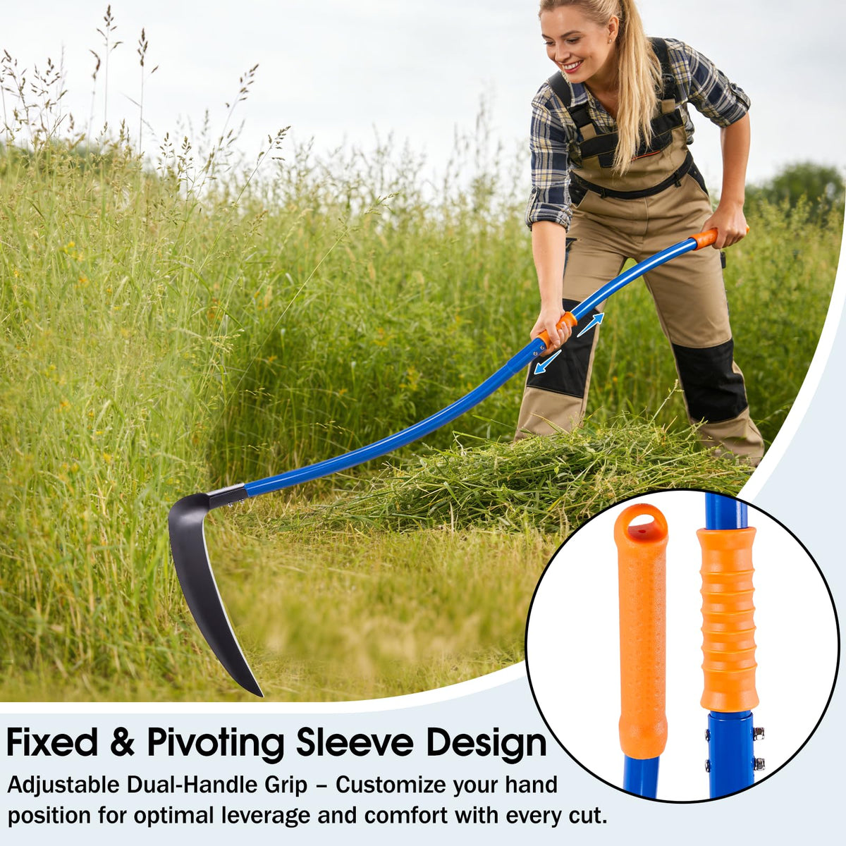 VEKSICY thicker stainless steel poles offer lightweight strength.
