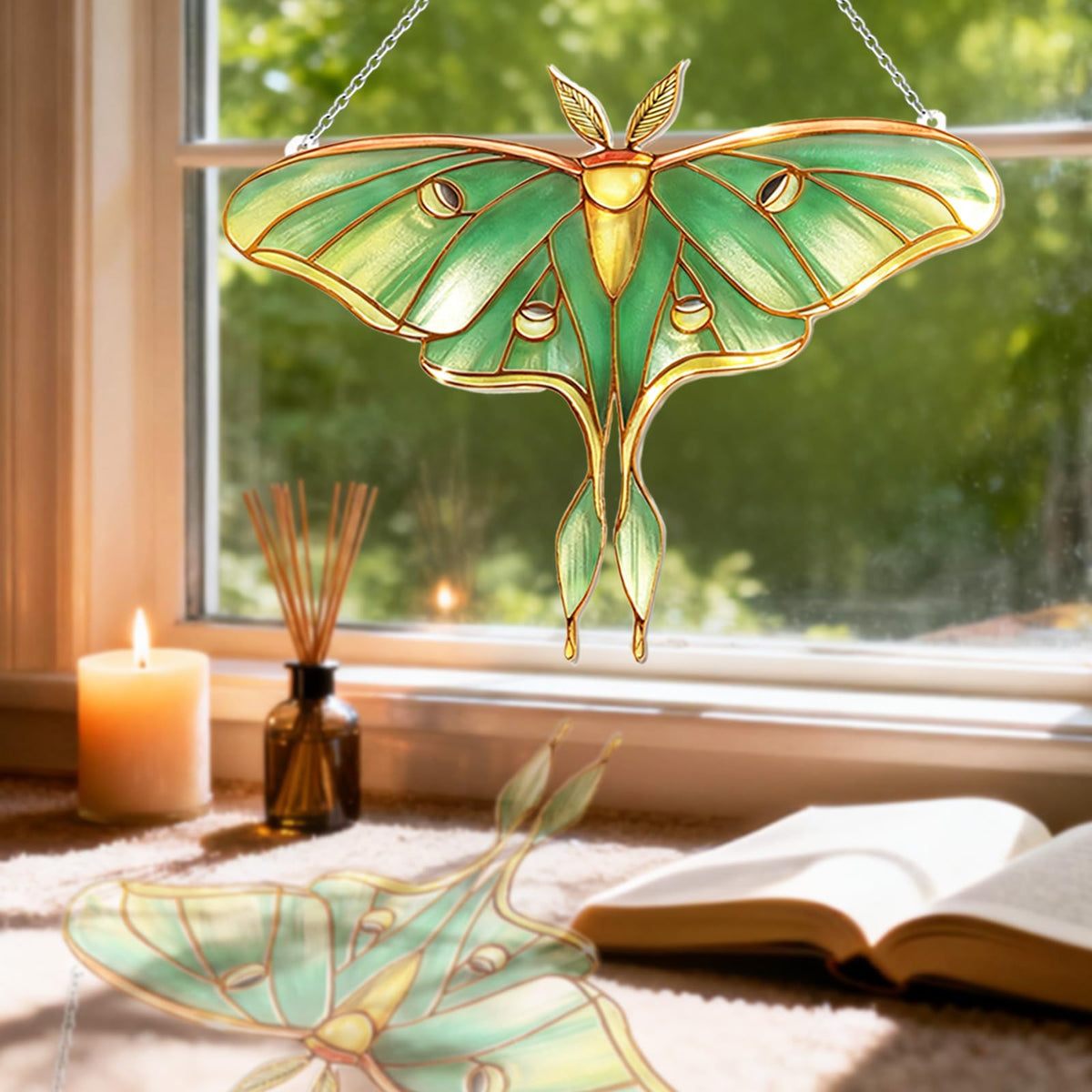 Velaboll stained glass copper foil detail showing craftsmanship