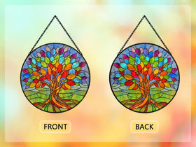 Velasyart Tree of Life suncatchers brighten windows with a warm, peaceful glow.