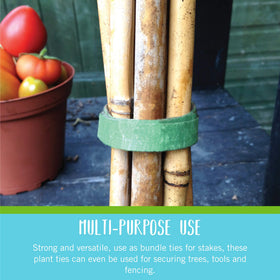 VELCRO Brand VEL-30089-AMS 65% recycled content highlights sustainability in gardening.