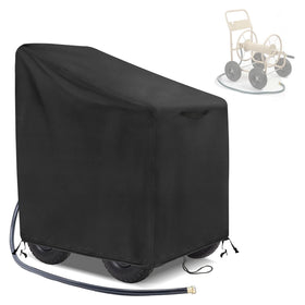Velfree garden hose reel cart cover protecting a cart from rain and sun