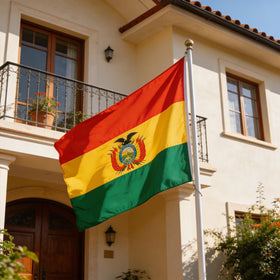 VELIFFCO Bolivia flag ready for garden flags and festive decorations.