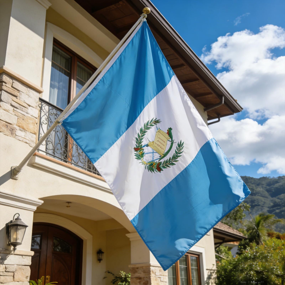 VELIFFCO Guatemala flag at a sports event signaling team spirit
