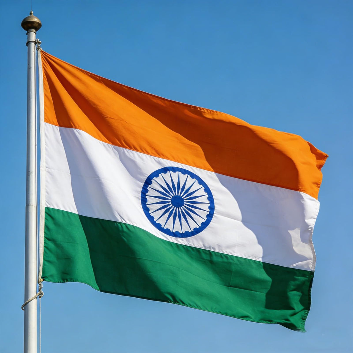 VELIFFCO Indian flag store window display, eye-catching signage for retail promotions