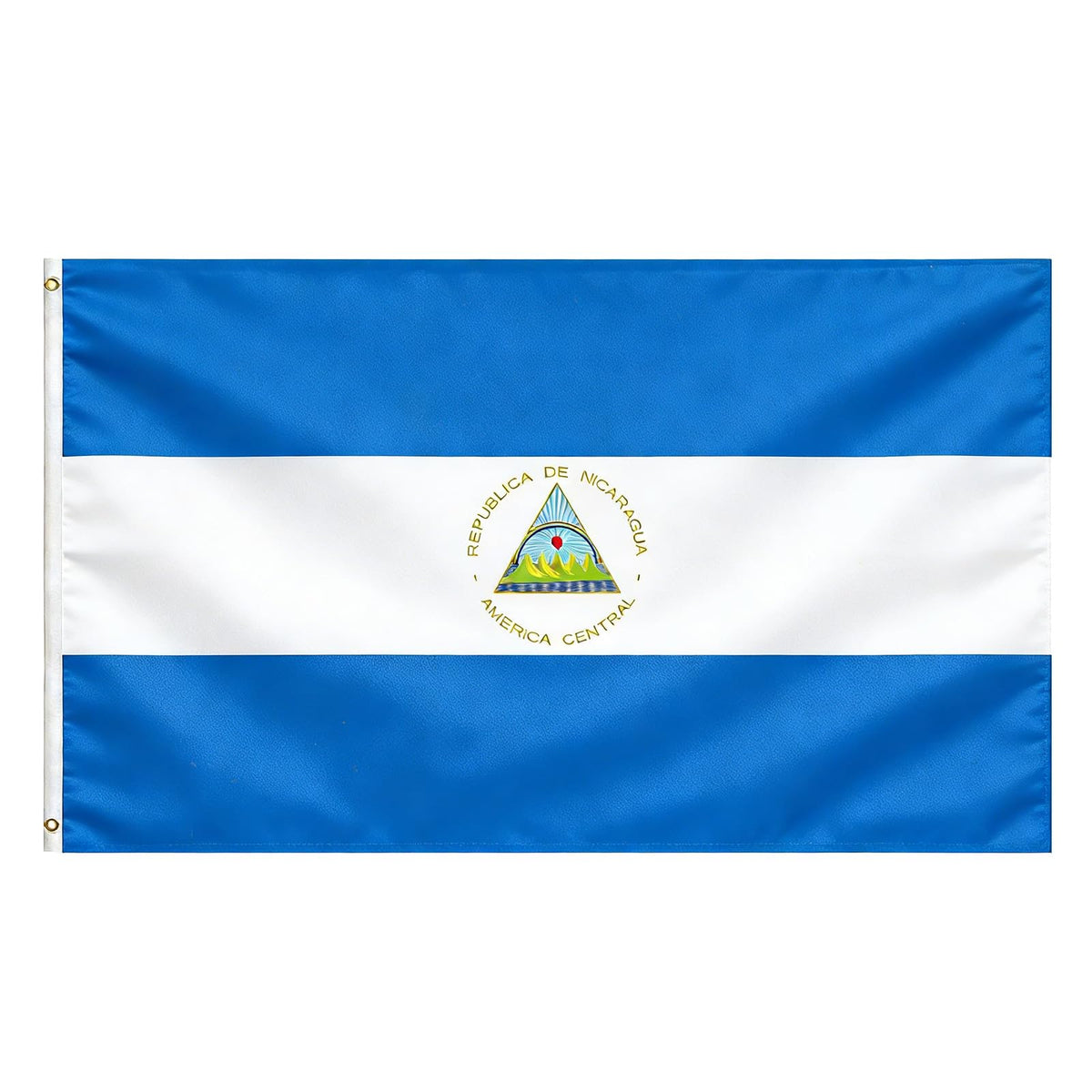 VELIFFCO Nicaragua flag 3x5ft front view shows durable, lightweight display for quick setup