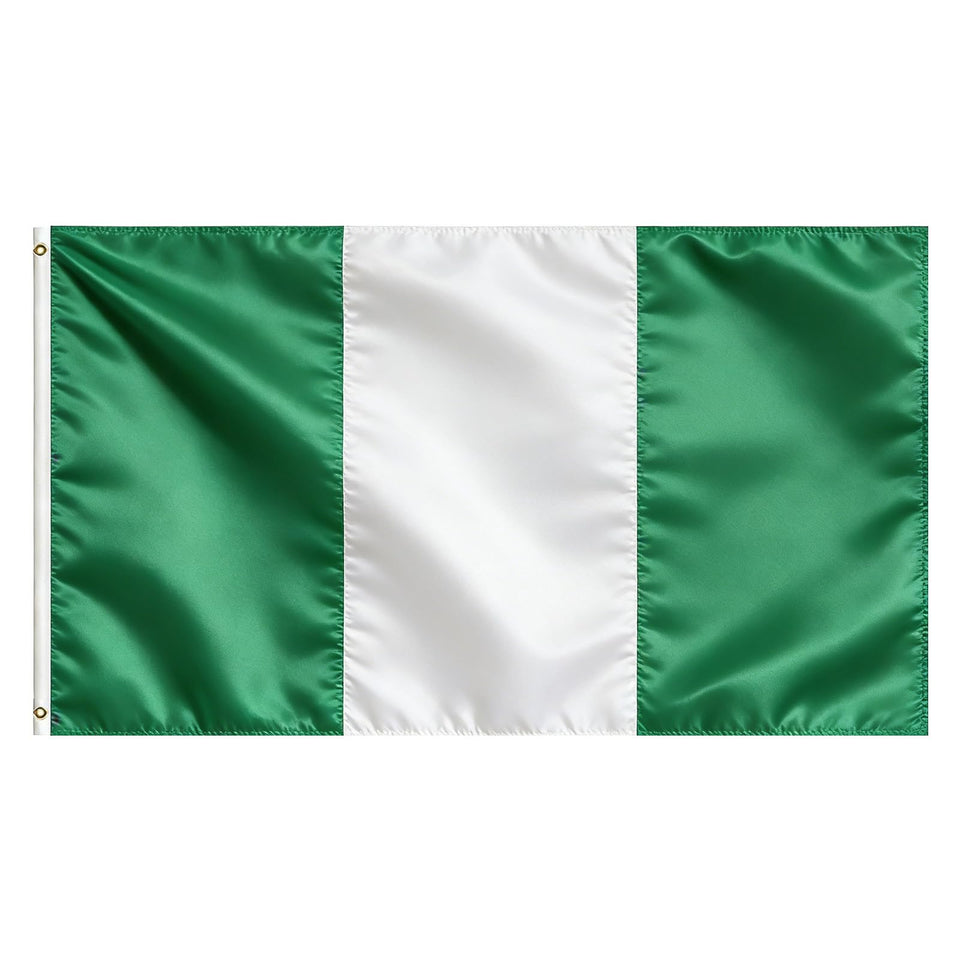 VELIFFCO Nigeria flag 3x5ft in polyester for outdoor decor