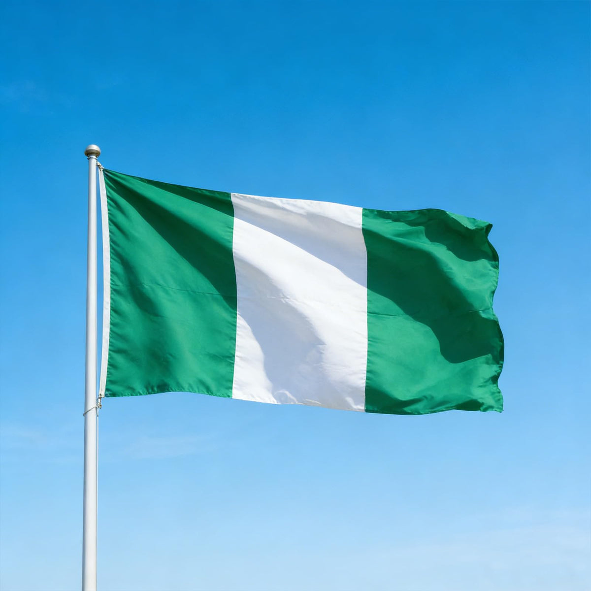 VELIFFCO Nigeria flag display for stadiums and storefronts