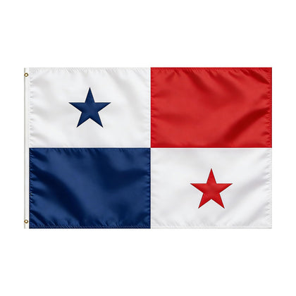 VELIFFCO Panama flag 3x5 ft fluttering on a flagpole, ideal for events.