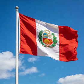 VELIFFCO Peru flag multipurpose decor for sports events and parties.