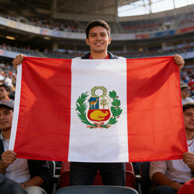 VELIFFCO Peru flag weighs about 2.8oz, ideal for light breezes.