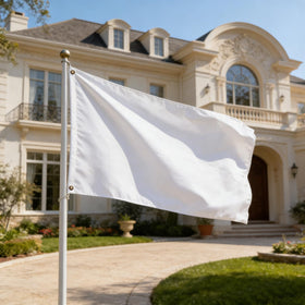 VELIFFCO white flag print stays crisp thanks to fade-resistant digital printing.