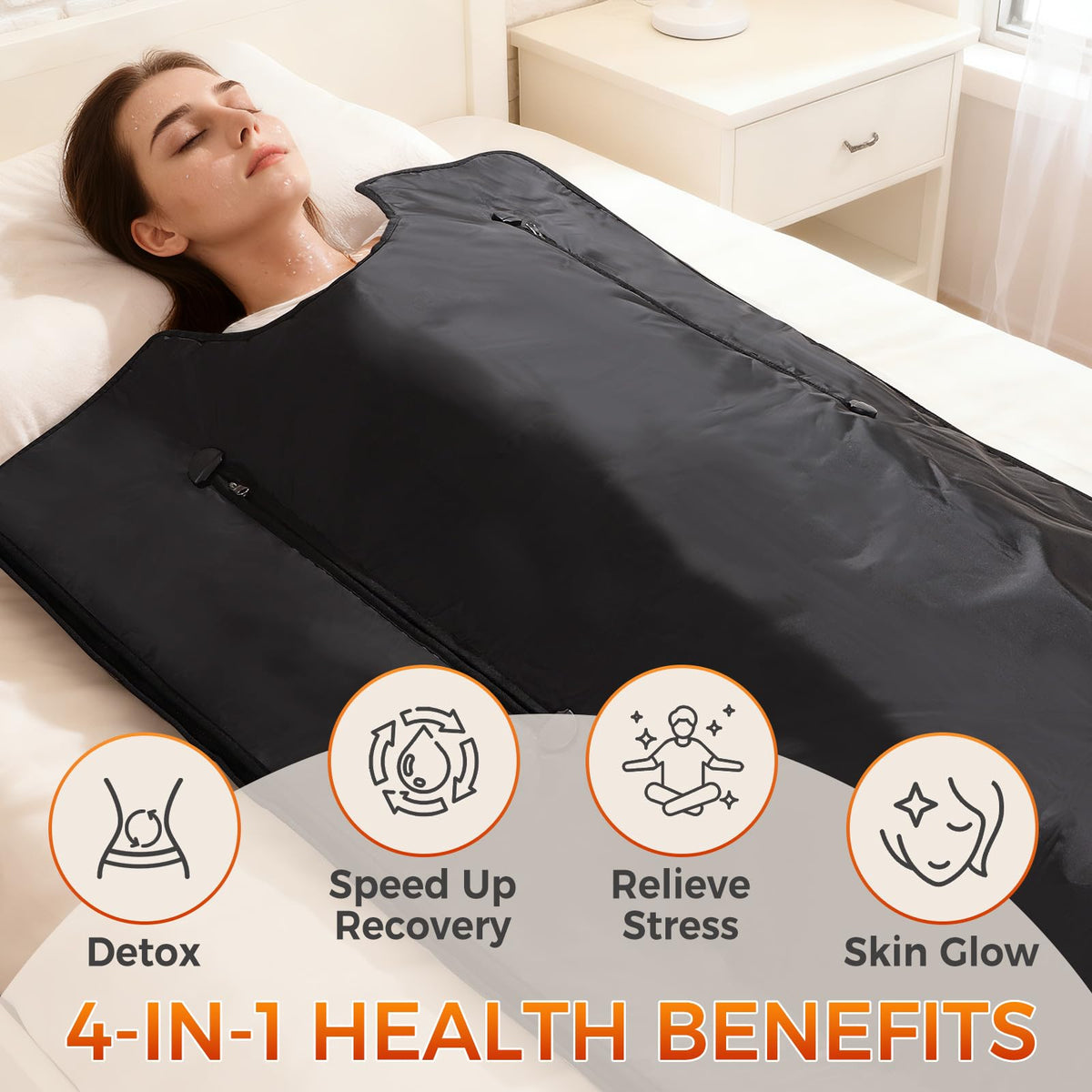 Veloqore full-body far infrared heat supports post-activity recovery.