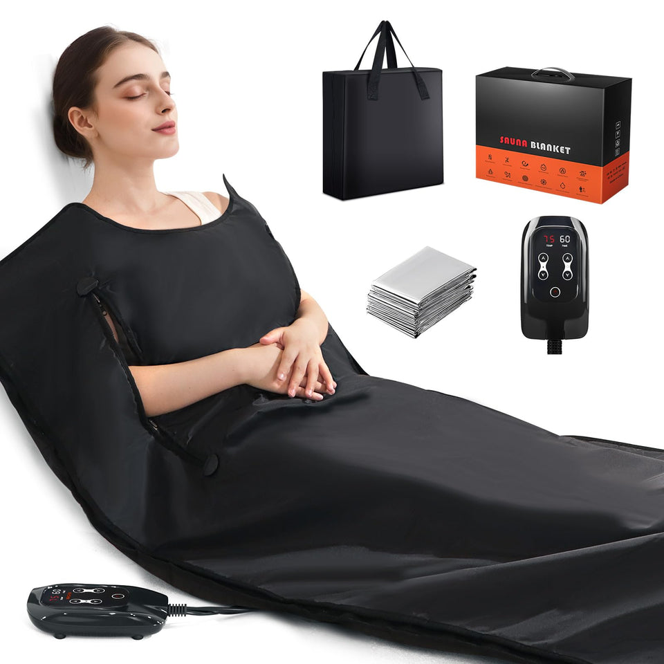 Veloqore portable infrared sauna blanket delivers spa-grade warmth at home.