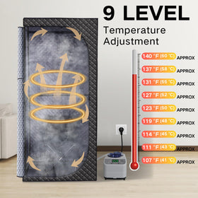 Veloqore portable sauna side panel shows easy setup and convenient use.