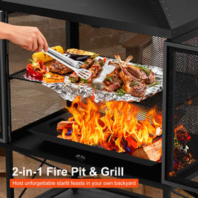 Veluvia efficient ventilation supports easy lighting and even flames.