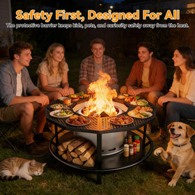 VELUVIA universal fit for Solo Stove Bonfire and Ranger with a cool surface.