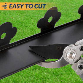 Velway 2-inch high border defines beds and walkways with a sleek black finish.