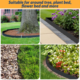 Defines driveways, patios, and rock beds for a polished landscape look.